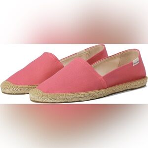 NEW! Soludos The Original Dali Espadrilles In Bubblegum Pink Canvas. 7-7.5